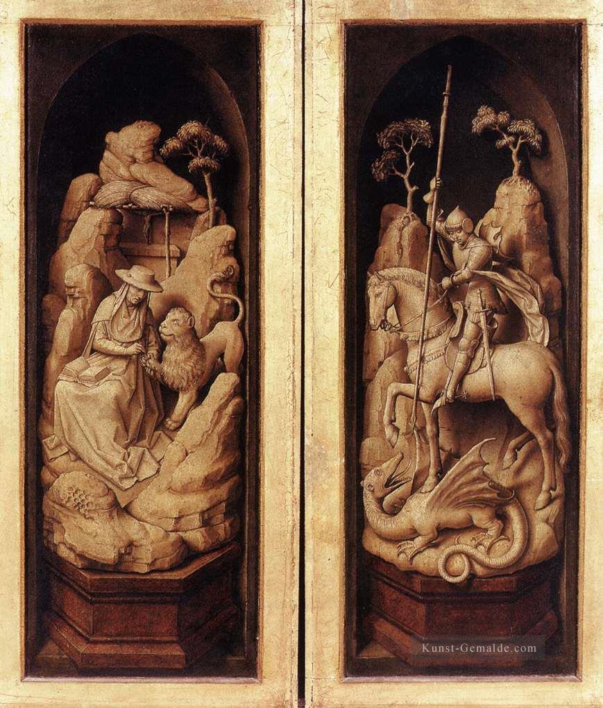 Sforza Triptychon Außen Niederländische Maler Rogier van der Weyden Ölgemälde